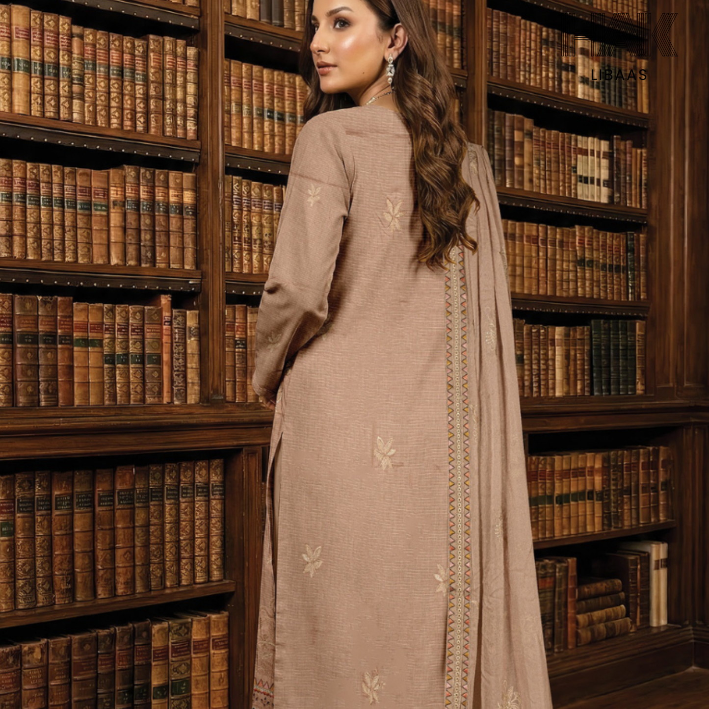 HAK Libaas embroidered lawn suit HK-235B