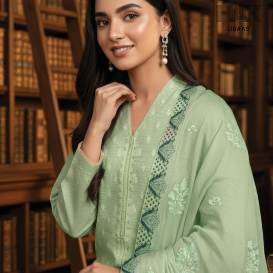 HAK Libaas embroidered lawn suit HK-235A
