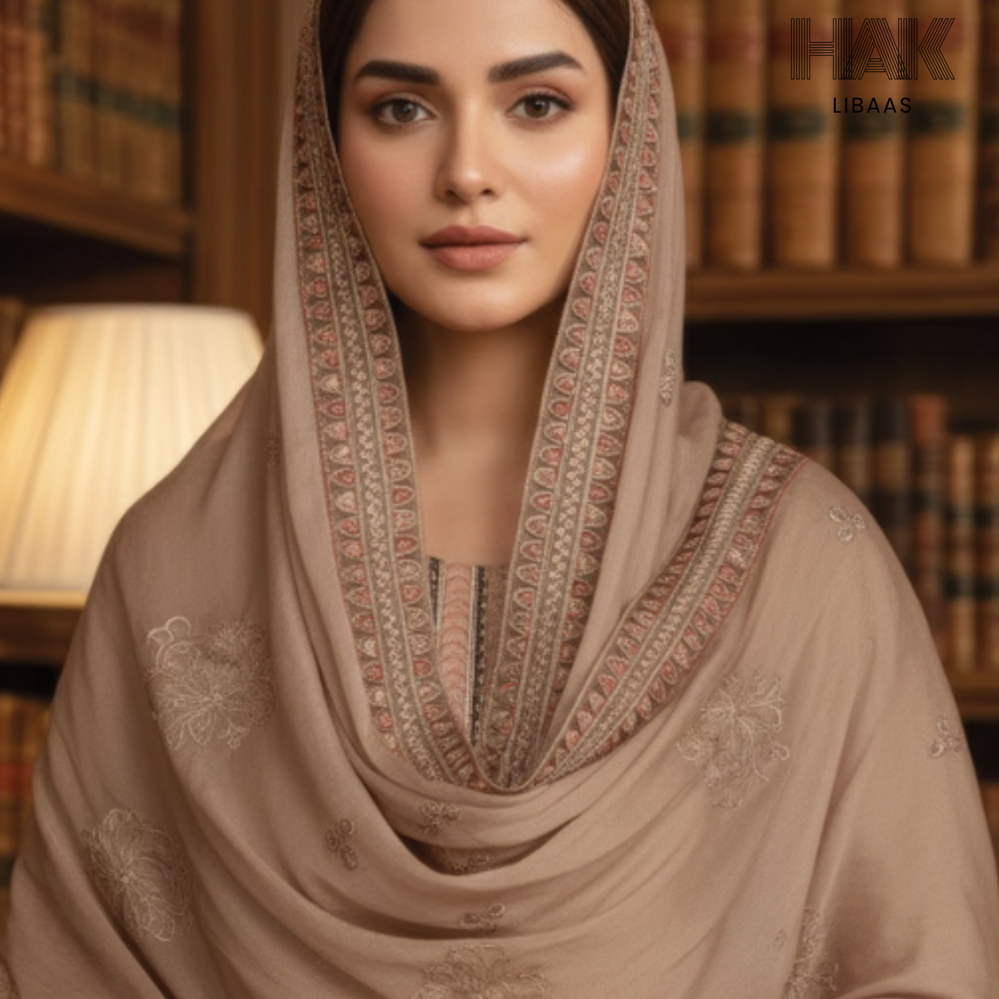 HAK Libaas embroidered lawn suit HK-235B