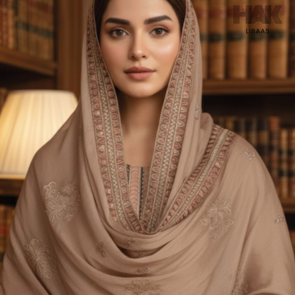 HAK Libaas embroidered lawn suit HK-235B