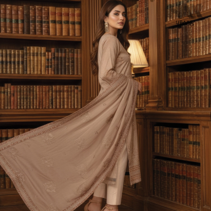 HAK Libaas embroidered lawn suit HK-235B