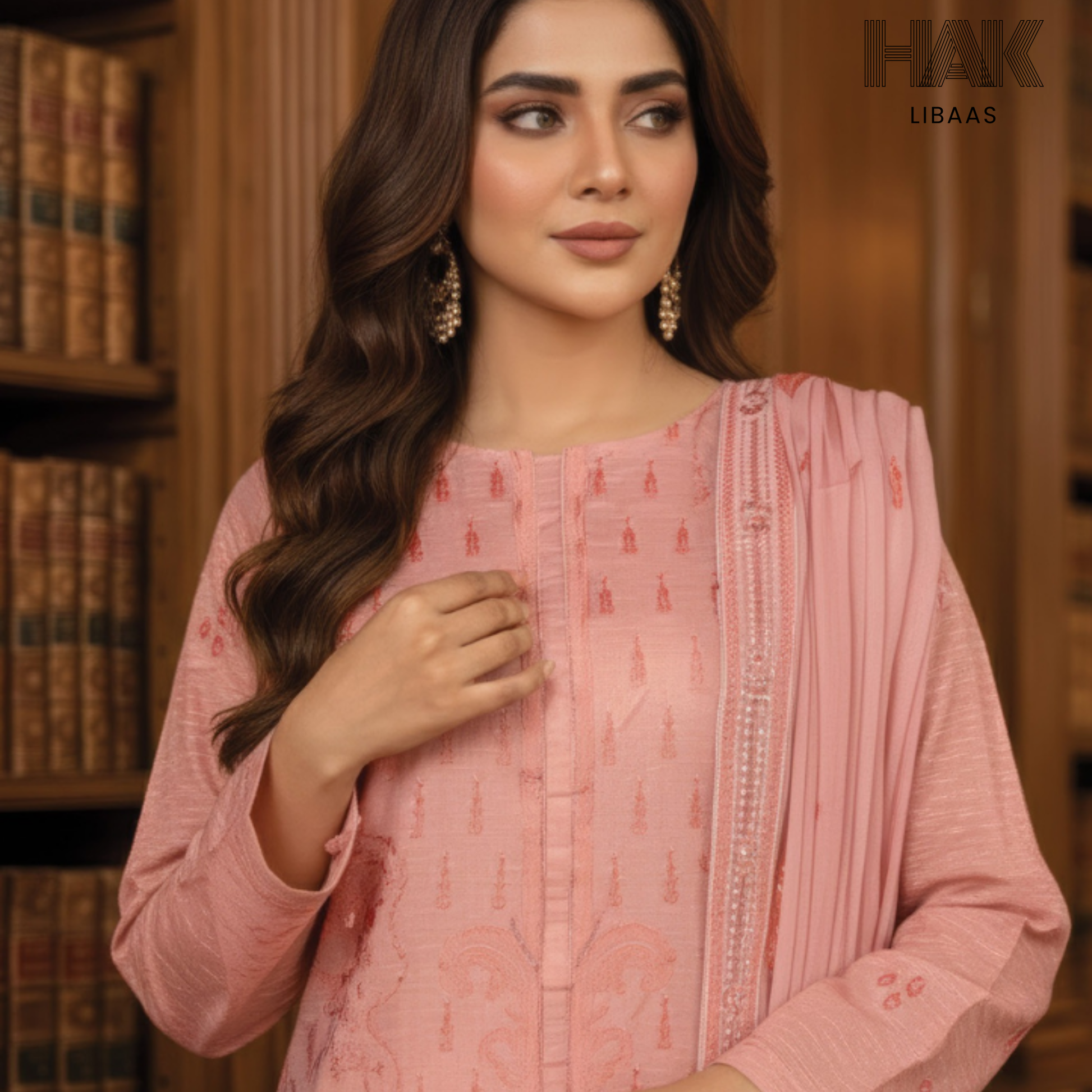 HAK Libaas embroidered lawn suit HK-235C