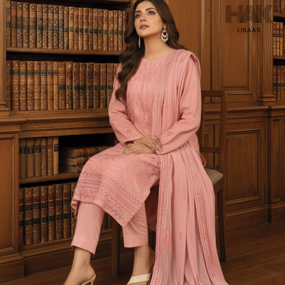 HAK Libaas embroidered lawn suit HK-235C