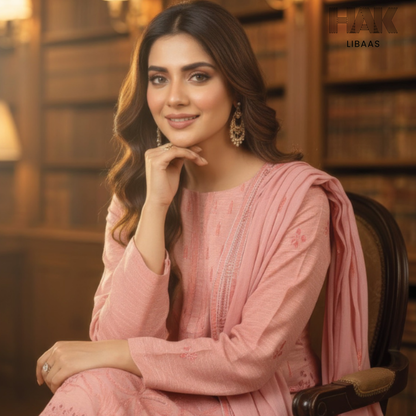 HAK Libaas embroidered lawn suit HK-235C