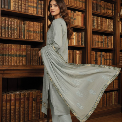 HAK Libaas embroidered lawn suit HK-235D