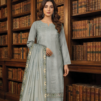 HAK Libaas embroidered lawn suit HK-235D