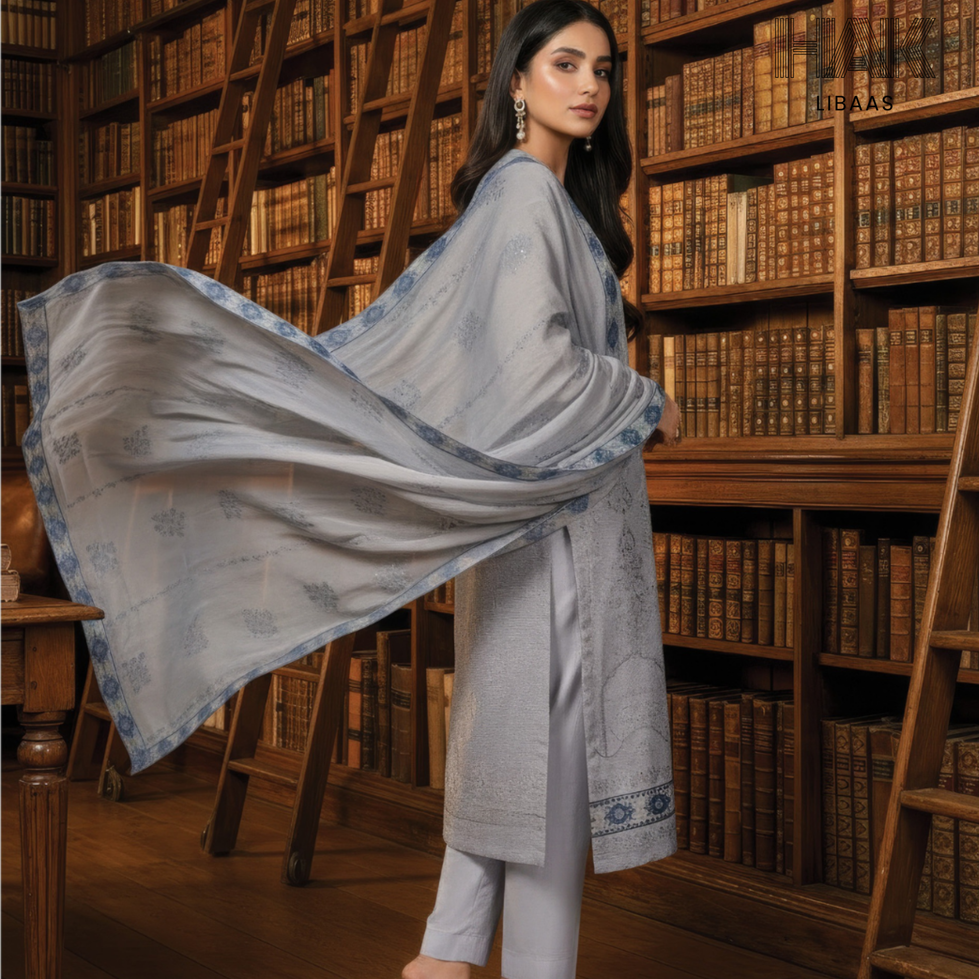 HAK Libaas embroidered lawn suit HK-235E