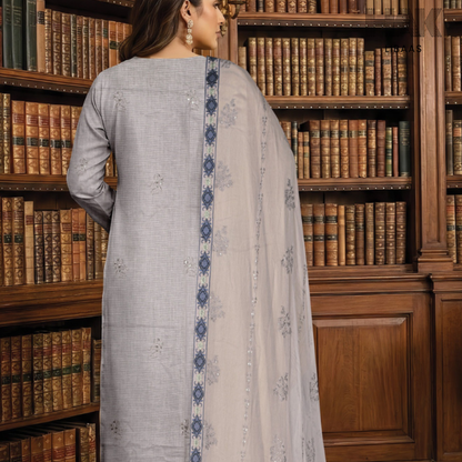 HAK Libaas embroidered lawn suit HK-235E