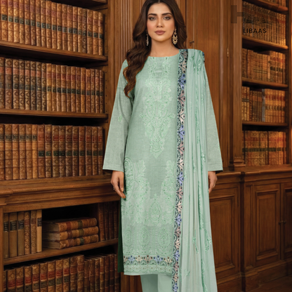 HAK Libaas embroidered lawn suit HK-235F