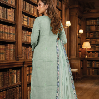HAK Libaas embroidered lawn suit HK-235F