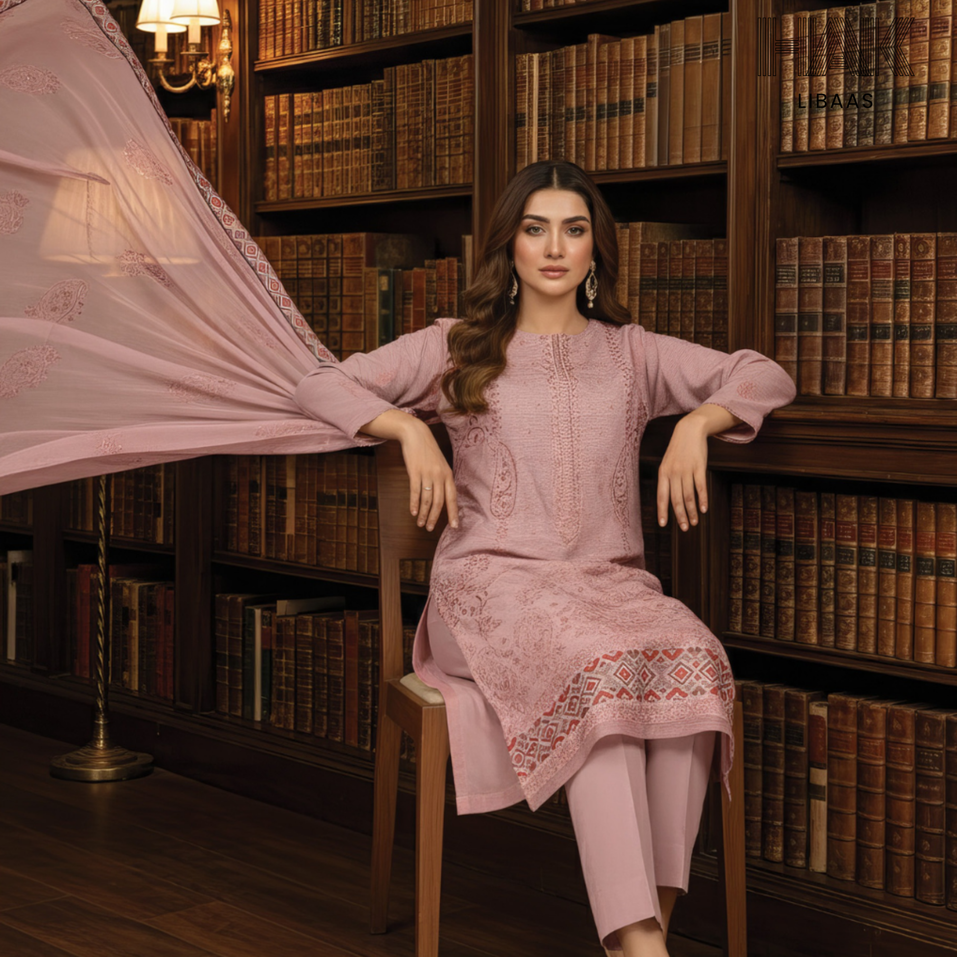 HAK Libaas embroidered lawn suit HK-235G