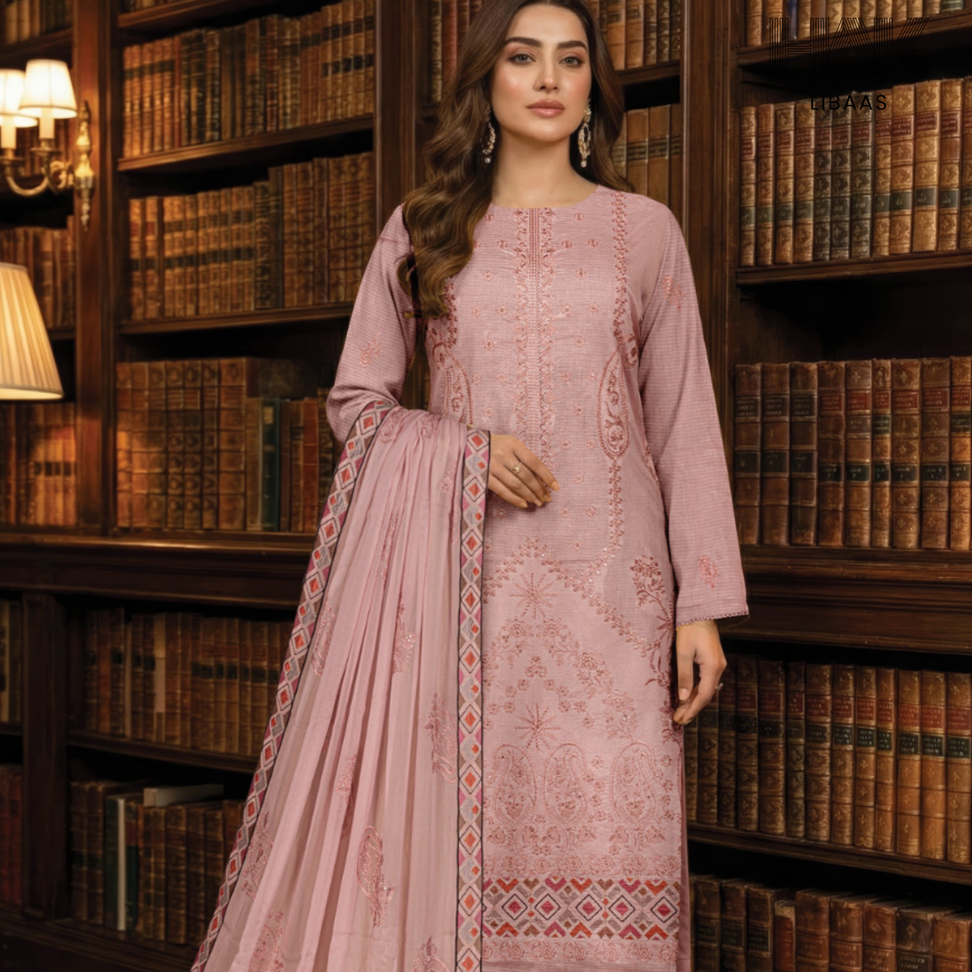 HAK Libaas embroidered lawn suit HK-235G
