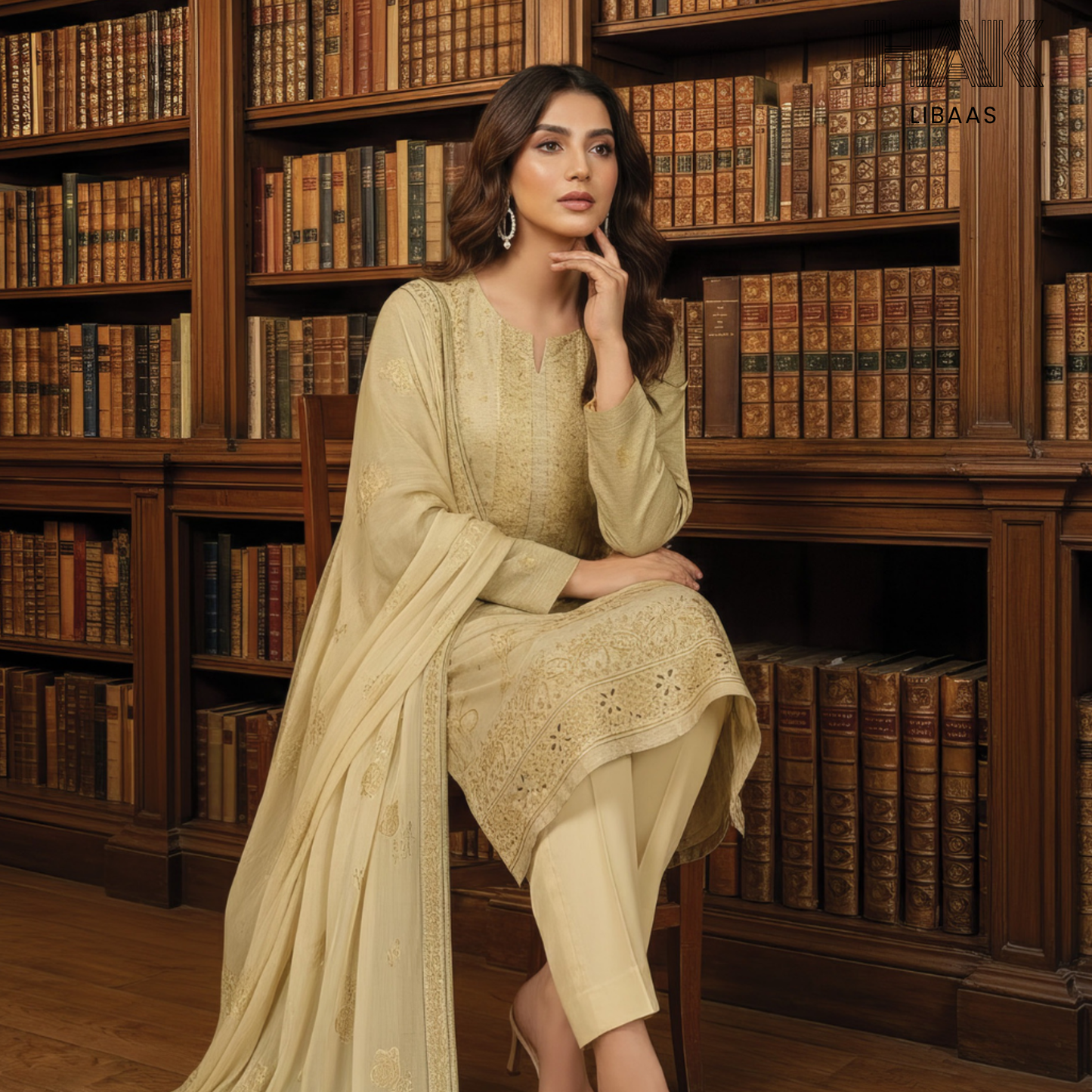 HAK Libaas embroidered lawn suit HK-235H