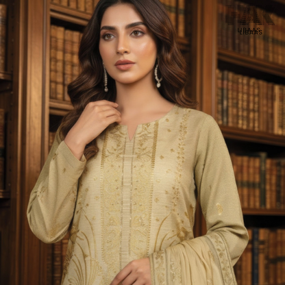 HAK Libaas embroidered lawn suit HK-235H