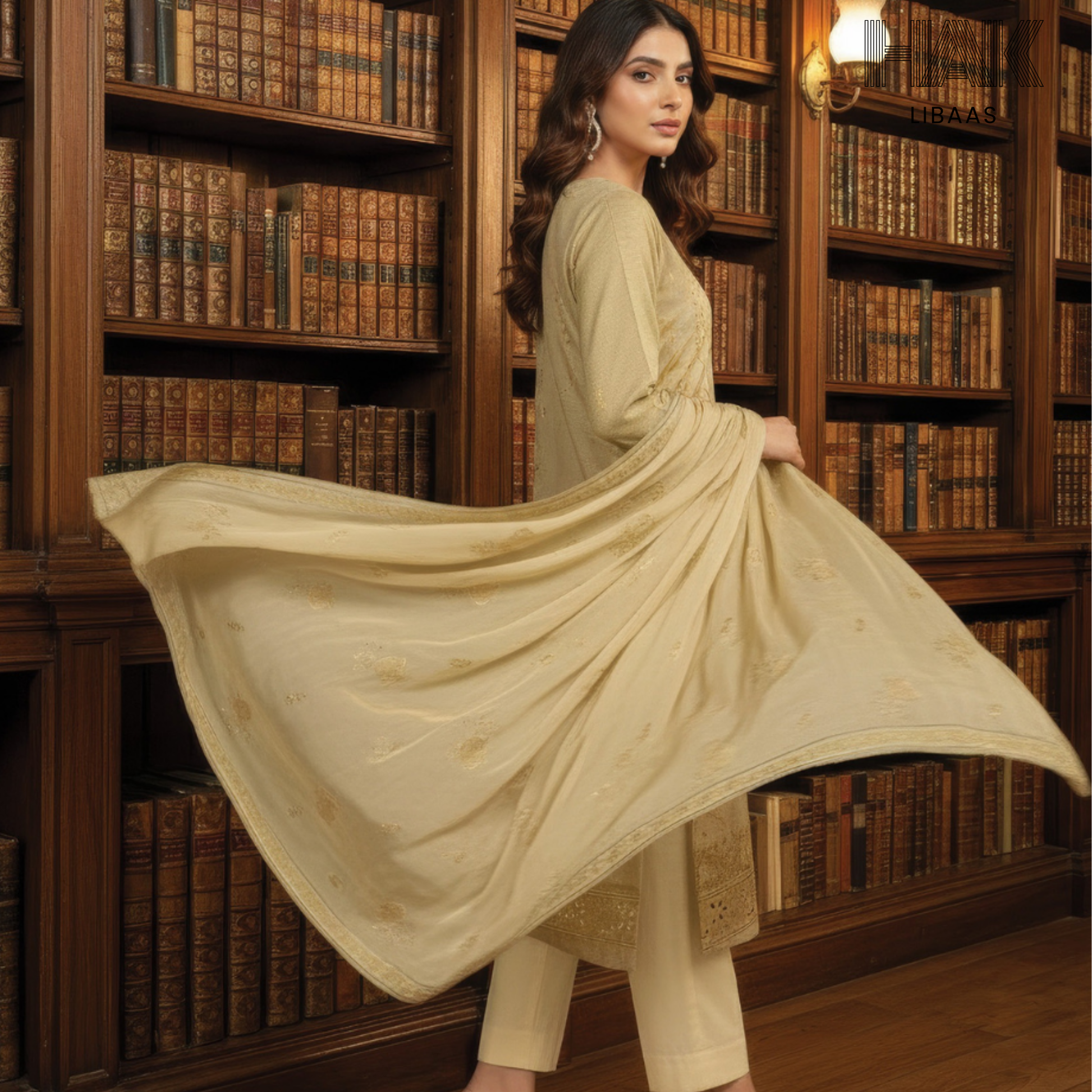 HAK Libaas embroidered lawn suit HK-235H