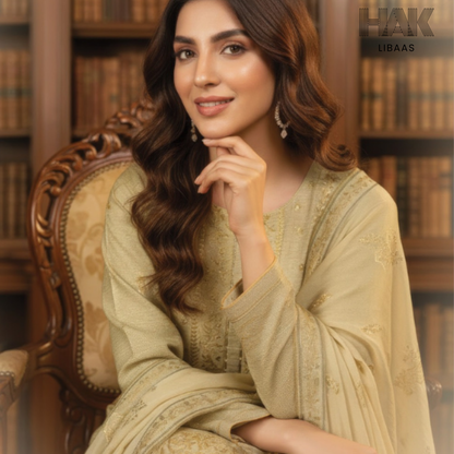 HAK Libaas embroidered lawn suit HK-235H
