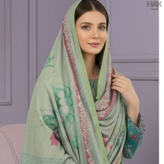 HAK Libaas Cross Slub Lawn Suit with Bamber Chiffon Dupatta HK-238A Pakistan