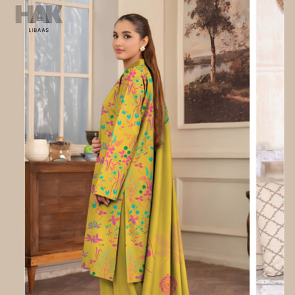 HAK Libaas KA-202H Digital Printed 3 Piece Suit Full Set