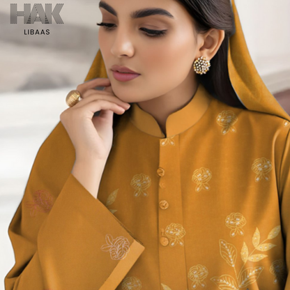 HAK Libaas HK-231B Premium Winter Embroidered 3-Piece Suit for Women
