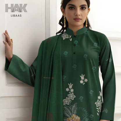 HAK Libaas HK-231D Premium Winter Embroidered 3-Piece Suit for Women